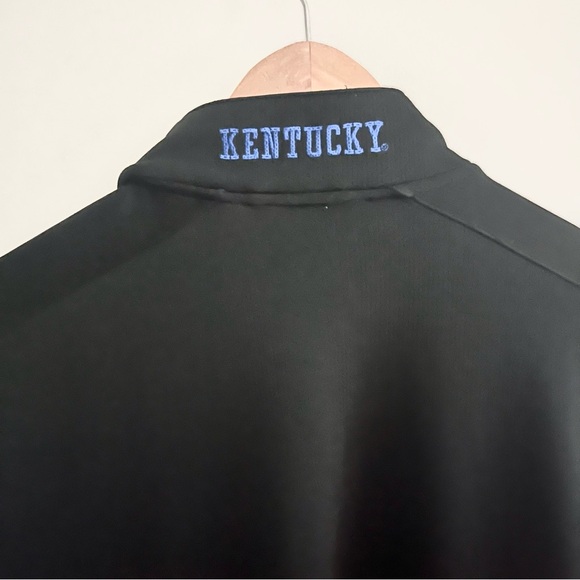 Nike Team University of Kentucky Wildcats Black Blue Fill Zip Embroidered Mens M - Picture 7 of 7